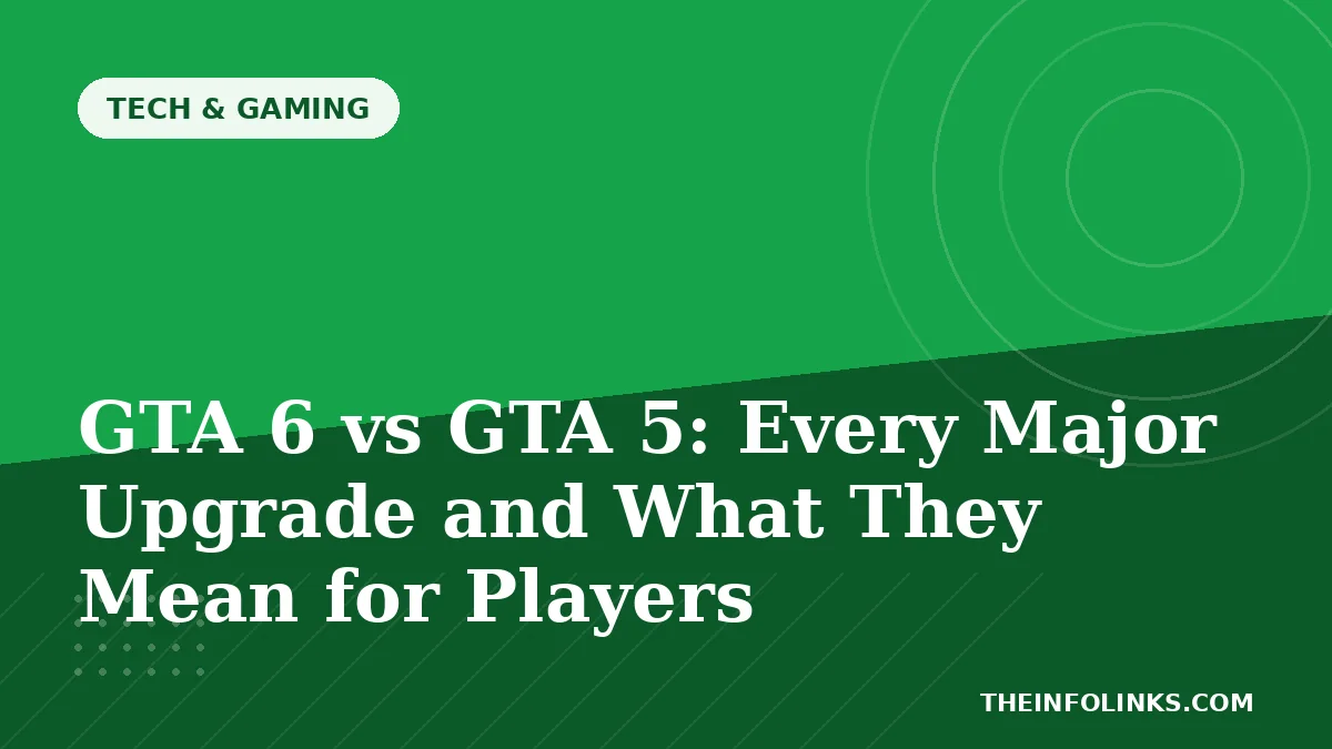 GTA 6 vs GTA 5: Every Major Upgrade and What They Mean for Players — TheInfoLinks