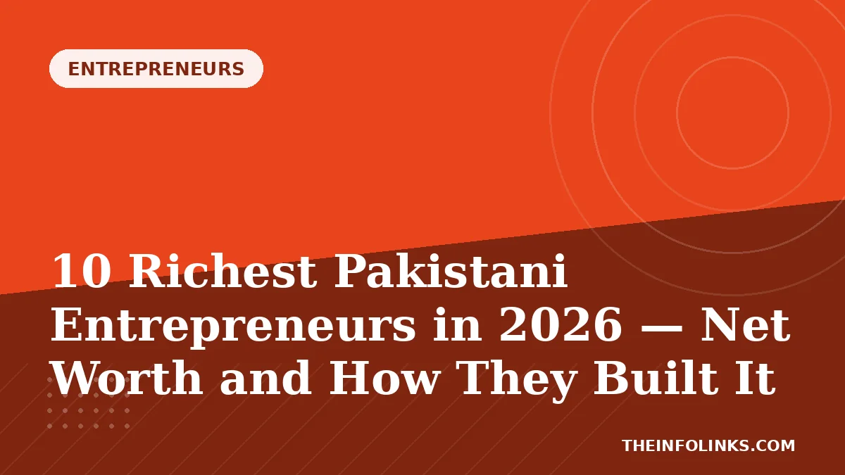 10 Richest Pakistani Entrepreneurs in 2026 — Net Worth and How They Built It — TheInfoLinks