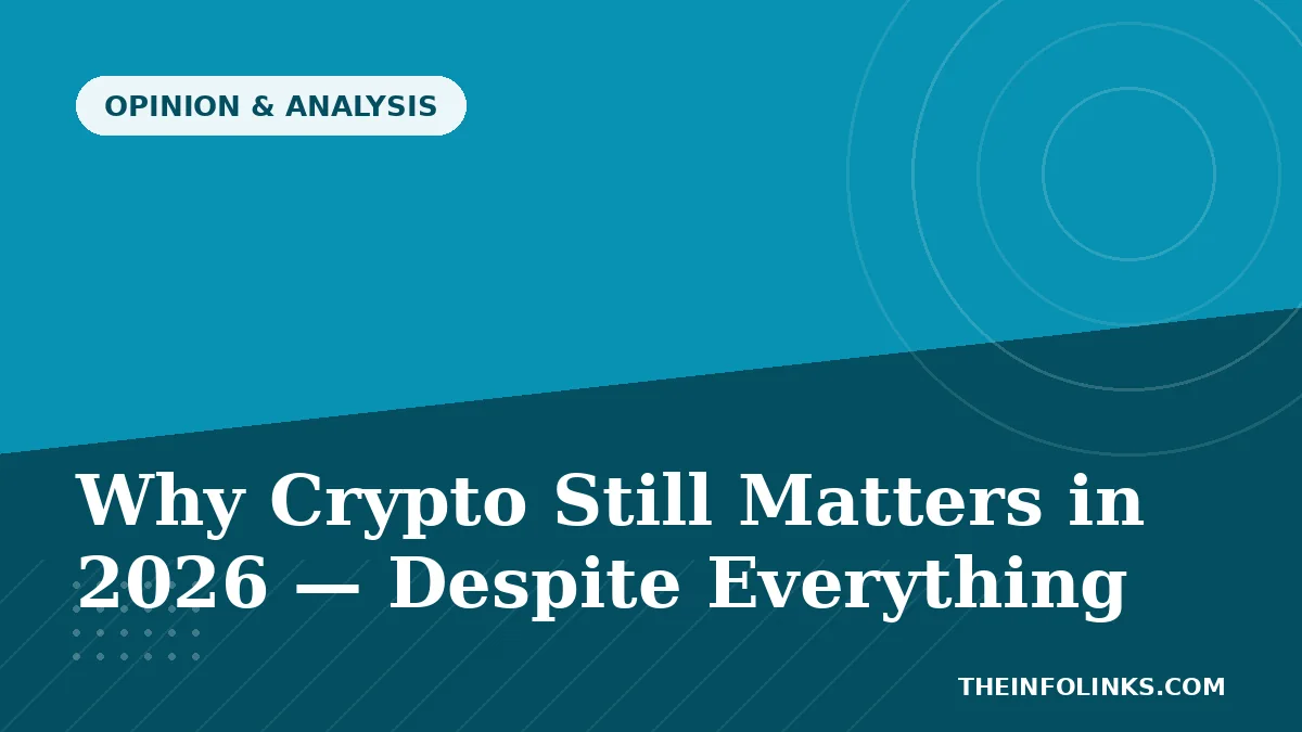 Why Crypto Still Matters in 2026 — Despite Everything — TheInfoLinks