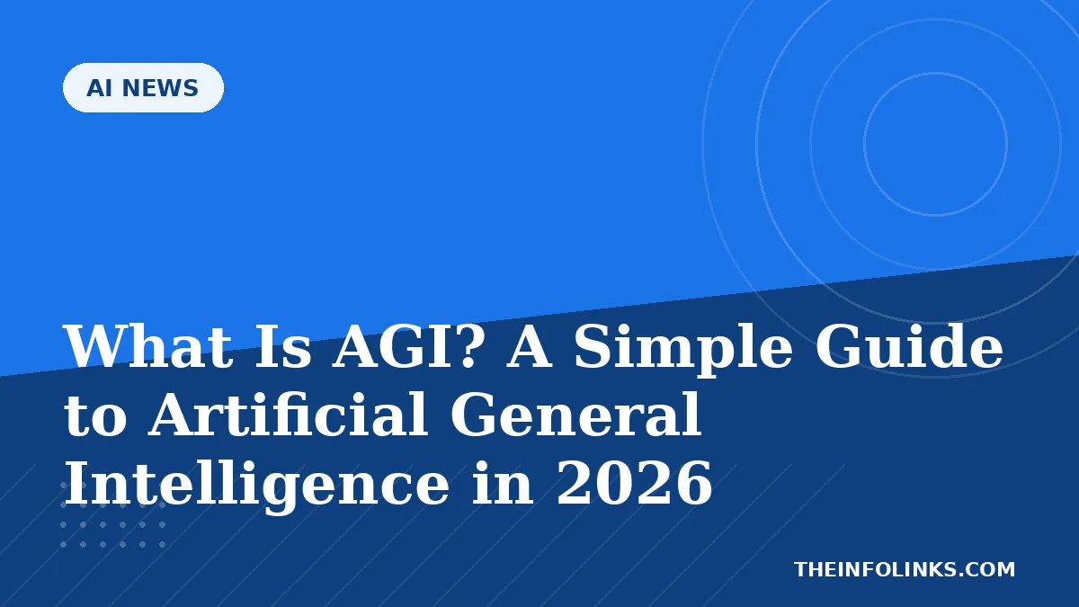 What Is AGI? A Simple Guide to Artificial General Intelligence in 2026 — TheInfoLinks