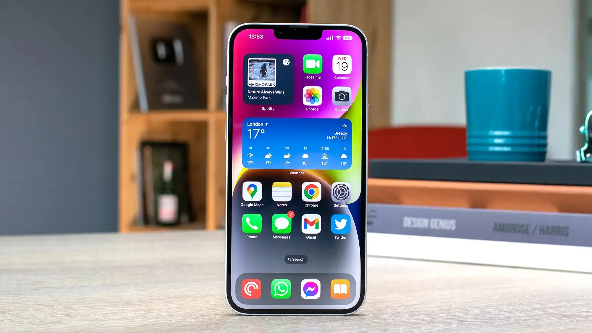 the iPhone 14 has straight edges and the notch is now 30% smaller compared to the iPhone 12. iPhone 13